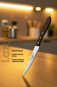 Hand Craft Serisi Steak Et Bıçağı Çatalı 6 Lı Set Mutfak Bıçak Seti HDS-69 thumbnail 2