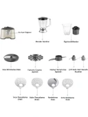 KARACA Mastermaid Power Multifunctional 10 in 1 Soft Cream Mutfak Robotu, Blender Seti 2000w thumbnail 9