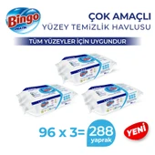 Bingo Yüzey Temizlik Havlusu Large Beyaz Sabun 96x3 (288 YAPRAK) thumbnail 1