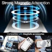 Cisteen Apple iPhone 17 uyumlu Magsafe Şarj Özellikli Şeffaf Sert PC SARARMAZ Telefon Kılıfı  thumbnail 8