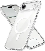 Cisteen Apple iPhone 17 AİR uyumlu Magsafe Şarj Özellikli Şeffaf Sert PC SARARMAZ Telefon Kılıfı  thumbnail 1