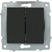 Ovivo Quantum Siyah Komütatör (ikili Anahtar) Çerçeve Dahildir thumbnail 3