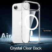 Cisteen Apple iPhone 17 AİR uyumlu Magsafe Şarj Özellikli Şeffaf Sert PC SARARMAZ Telefon Kılıfı  thumbnail 2