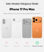 Cisteen Apple iPhone 17 Pro Max uyumlu Magsafe Şarj Özellikli Şeffaf Sert PC SARARMAZ Telefon Kılıfı  thumbnail 5