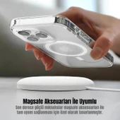 Cisteen Apple iPhone 14 Pro uyumlu Magsafe Şarj Özellikli Şeffaf Sert PC SARARMAZ Telefon Kılıfı  thumbnail 3