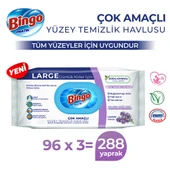 Bingo Yüzey Temizlik Havlusu Large Lavanta 96x3 (288 YAPRAK) thumbnail 2