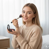 Gabrini 304 Top Allık – Ball Blusher Pembe-Bronz Karışımı Işıltılı Allık thumbnail 3