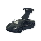 Çek Bırak Metal Küçük Arabalar 8 cm - 6411A-9 - Siyah thumbnail 5