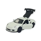 Çek Bırak Metal Küçük Arabalar 8 cm - 6411A-7 - Beyaz thumbnail 5