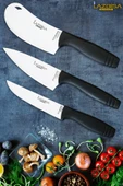 Eco Serisi Mutfak Bıçak Seti Et Ekmek Sebze Pizza Salata Börek Şef Bıçağı 3 Lü Set HDS-02 thumbnail 1