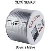 Çatı İzolasyon Bandı 96 mm X 2 MT Su Sızdırmazlık Geçirmez Delik Yalıtım Çamur Boru Sakız Tamir Bant thumbnail 2
