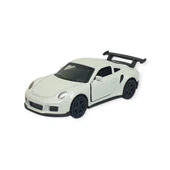 Çek Bırak Metal Küçük Arabalar 8 cm - 6411A-7 - Beyaz thumbnail 1