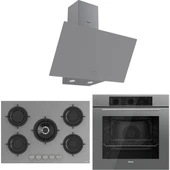 Ferre Rs Serisi Gri 5 Gözlü Ankastre Set ( QBL62CPR-RS038-D079 ) thumbnail 1