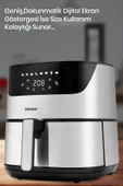 GOLDMASTER CHEFCOOK GM-7492 2000 W İNOX GENİŞ DOKUNMATİK AİRFRYER YAĞSIZ SICAK HAVA FRİTÖZÜ thumbnail 3