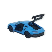 Çek Bırak Metal Küçük Arabalar 8 cm - 6411A-1 - Mavi thumbnail 4