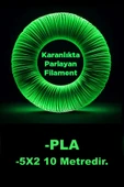 Oppy Karanlıkta Parlayan 3D kalem PLA Filamenti 1.75mm kalınlıkta 10 Metre (5 adet 2 metrelik filament) thumbnail 1