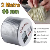 Çatı İzolasyon Bandı 96 mm X 2 MT Su Sızdırmazlık Geçirmez Delik Yalıtım Çamur Boru Sakız Tamir Bant thumbnail 1