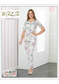 Dowry Flz 88-471 Kısa Kollu Bayan Pijama Takımı S BEDEN thumbnail 1