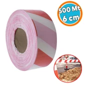 Emniyet Şeridi İkaz Uyarı Uyarıcı Bandı 500 Metre Bant En 6 cm İnşaat Kaza Olay Yeri Otopark Konut thumbnail 1