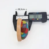 Kırmızı DESENLİ el yapımı yastıklı Masa üstü Ahşap tabanlı Terzi IğneDanlık thumbnail 2