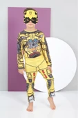MODA ÇOCUK KOSTÜM Transformer Bumblebee Kostüm – 3-8 Yaş Çocuk Süper Kahraman Kıyafeti thumbnail 1
