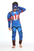 Laurels Costume Marvel Çocuk Kaslı Kaptan Amerika Kostümü Çocuk Kaslı Kaptan Amerika Kıyafeti thumbnail 1