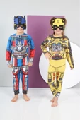MODA ÇOCUK KOSTÜM Transformer Temalı Erkek Çocuk Kostüm – Tulum ve Maske 3-8 Yaş thumbnail 1