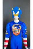 MODA Mavi Sonic Kaslı Çocuk Kostüm 3-10 Yaş İçin Eğlenceli ve Renkli Alternatif thumbnail 5