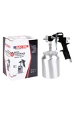 MK1301 Alttan Depolu Boya Tabancası – 1.8 mm Ayarlanabilir Nozul, 1000 cc Alüminyum Hazne thumbnail 3