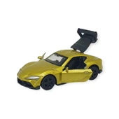 Çek Bırak Metal Küçük Arabalar 8 cm - 6411A-13 - Altın thumbnail 5