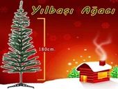 Yılbaşı Çam Ağacı Gür Dallar 180 cm Lüx thumbnail 2