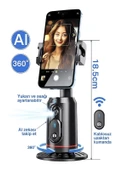 360 Yüz Takipli RGB Işıklı Profesyonel Gimbal Tripod Telefon Sabitleyici Fotoğraf Video thumbnail 1