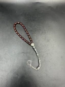 Ay Yılldız Alpaka Püskül  Ateş Kehribar Tespih thumbnail 2