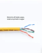 UGREEN CAT5e Ethernet Kablosu, 2 Metre, Sarı, 11231 thumbnail 3