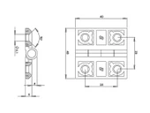 Yaprak Menteşe 40x40 (Statik Boya)-4 ADET thumbnail 2
