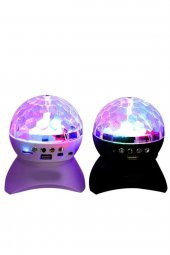 Parti Malzemesi Sese Duyarlı Bluetoothlu Led Küre Disko Topu Renkli Işıklı Lazer - 4
