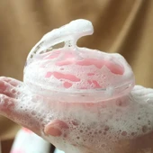 İnce Uçlu Şampuan Hazneli Silikon Duş Fırçası - Saç Yıkama Masaj Aleti thumbnail 3