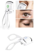Silikon Uçlu Elektrikli Kirpik Kıvırıcı 2 Sıcaklık Modlu USB Şarjlı Kolay Rimel Kirpik Bigudisi thumbnail 2