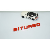 DK Tuning Biturbo Kırmızı ABS Bagaj Yazı Logo thumbnail 2