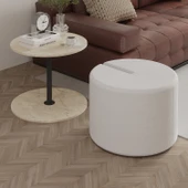 Vexana Puflu Yan Sehpa – Saklanabilir Puflu Servis Sehpası thumbnail 1