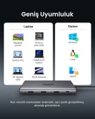 UGREEN Revedok Pro 210 10-in-1 Type-C Giriş 2xUSB-A 2.0, 1xUSB-A 3.0, 2xUSB-C, 2xHDMI 8K/4K, SD, TF, RJ45, 15534 thumbnail 7