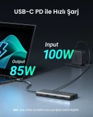 UGREEN Revedok Pro 210 10-in-1 Type-C Giriş 2xUSB-A 2.0, 1xUSB-A 3.0, 2xUSB-C, 2xHDMI 8K/4K, SD, TF, RJ45, 15534 thumbnail 5