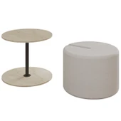 Vexana Puflu Yan Sehpa – Saklanabilir Puflu Servis Sehpası thumbnail 4