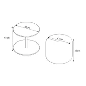 Vexana Puflu Yan Sehpa – Saklanabilir Puflu Servis Sehpası thumbnail 5