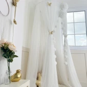 Pamuka Tül Cibinlik Deluxe White thumbnail 2