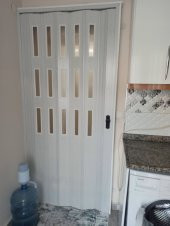 Sarpaş Katlanır Akordiyon PVC Kapı-Camlı-AKÇAAĞAÇ 12mm - 9