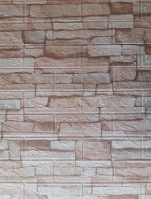 Renkli Duvarlar Çok Renkli Taş Kahve Köpüğü Kendinden Yapışkanlı Duvar Paneli thumbnail 2