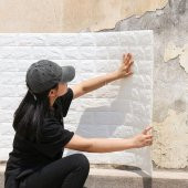 Renkli Duvarlar 70x15cm Kendinden Yapışkanlı Duvar Kemeri  Estetik Bordür - 1