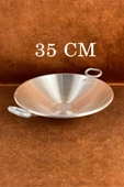 Alüminyum Eloksallı 35cm Kalın Sac Kavurma ve Gözleme Sote Tavası thumbnail 4