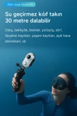 1080p 8MP WiFi Kablosuz Aksiyon Kamerası Açık Hava Sporları Için Sualtı Kılıflı 120 derece (BLACK) thumbnail 6